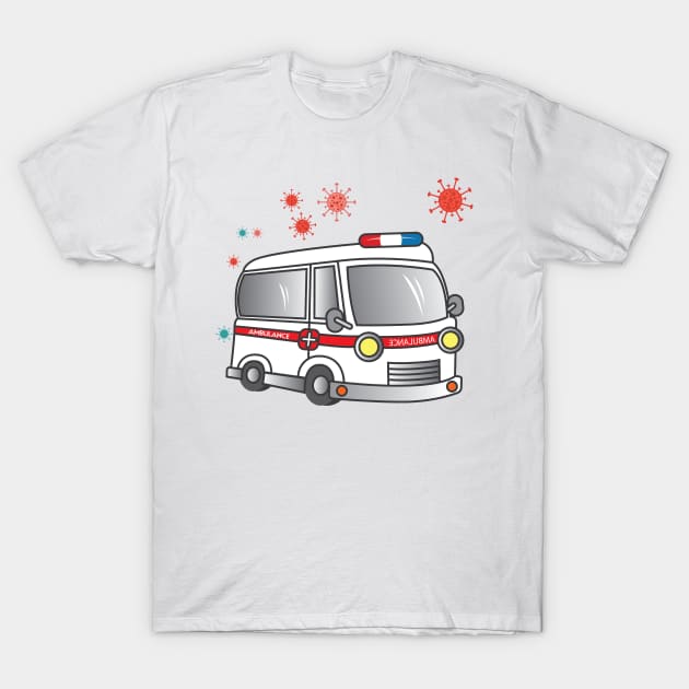 Emergency Ambulance T-Shirt by angsabiru